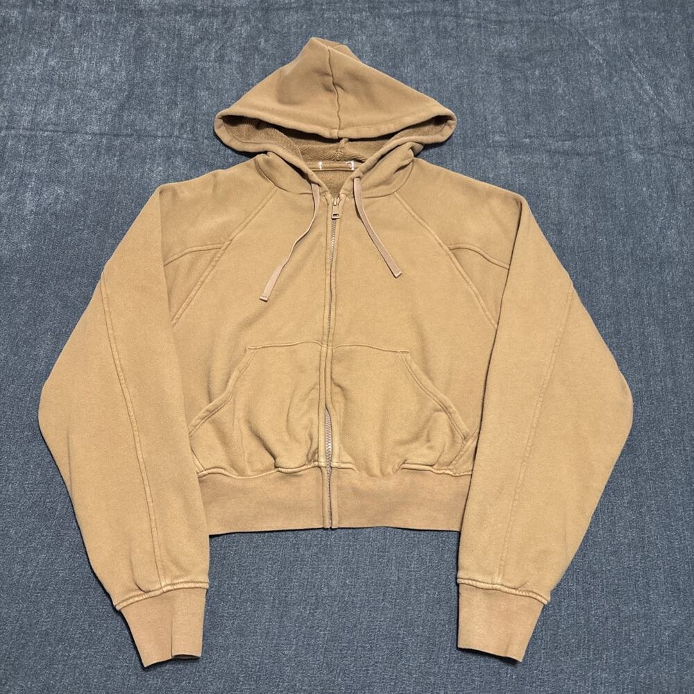 Beyond Yoga Full Zip Hooded Sweatshirt Women's Size XS Brown